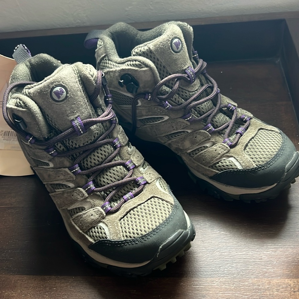 Merrill hiking boots.